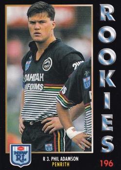 1994 Dynamic Rugby League Series 1 #196 Phil Adamson Front